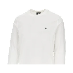 Lyocell and cotton blend T-shirt with logo