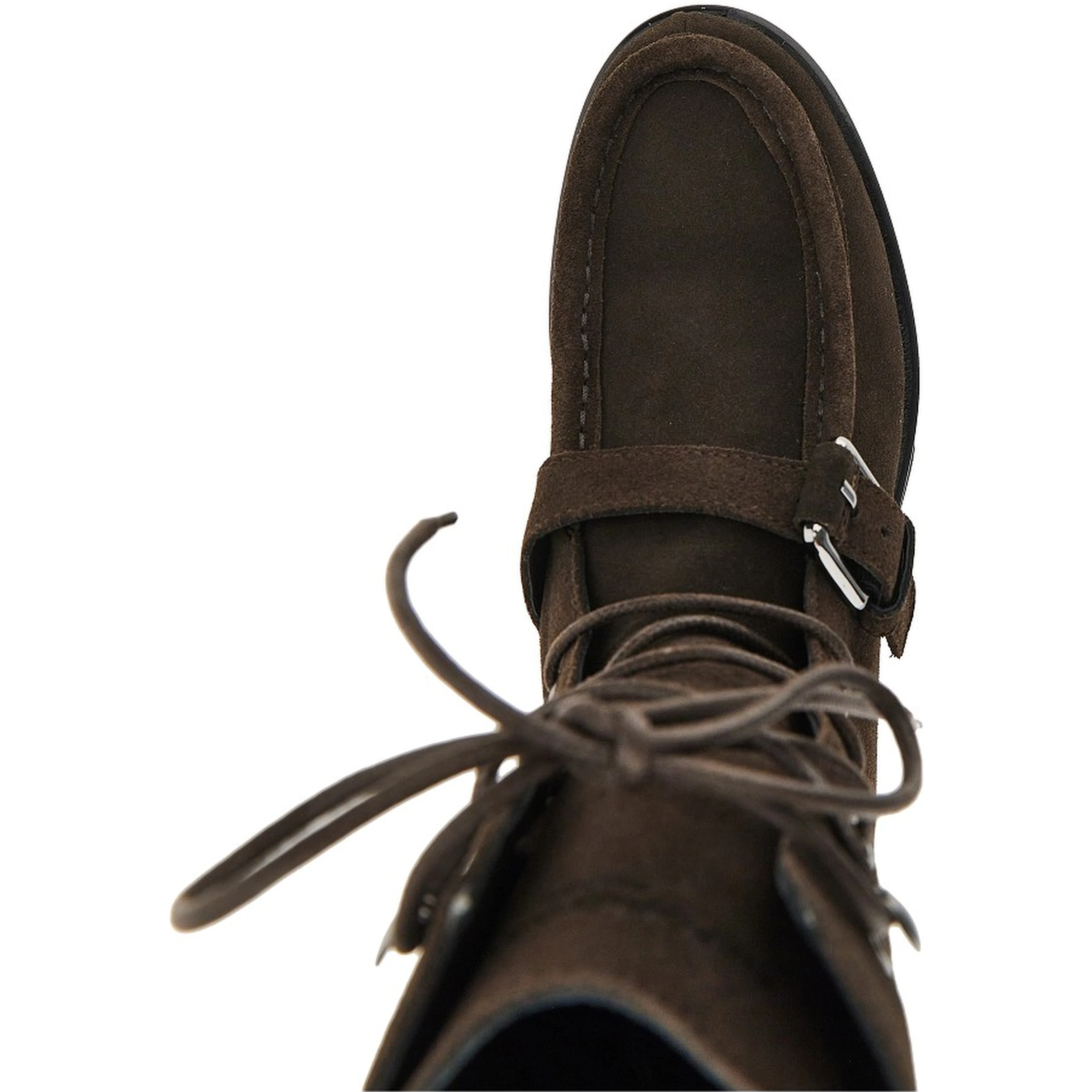Suede leather ankle boots