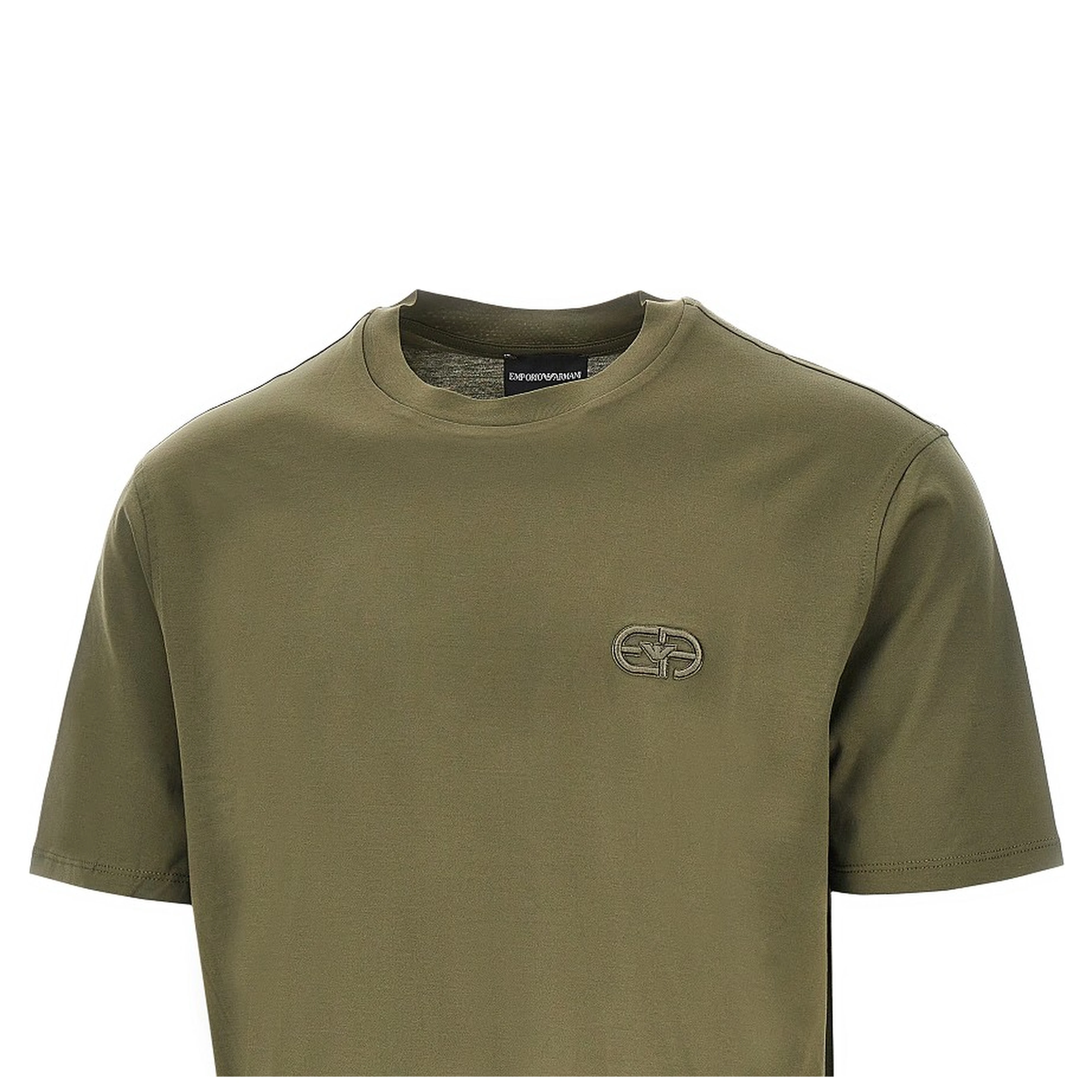 Lyocell-blend jersey T-shirt with embroidery