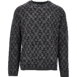 Virgin wool sweater with Check motif
