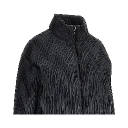 Pleated satin down jacket