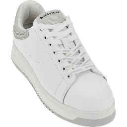 Leather sneakers with Eagle logo