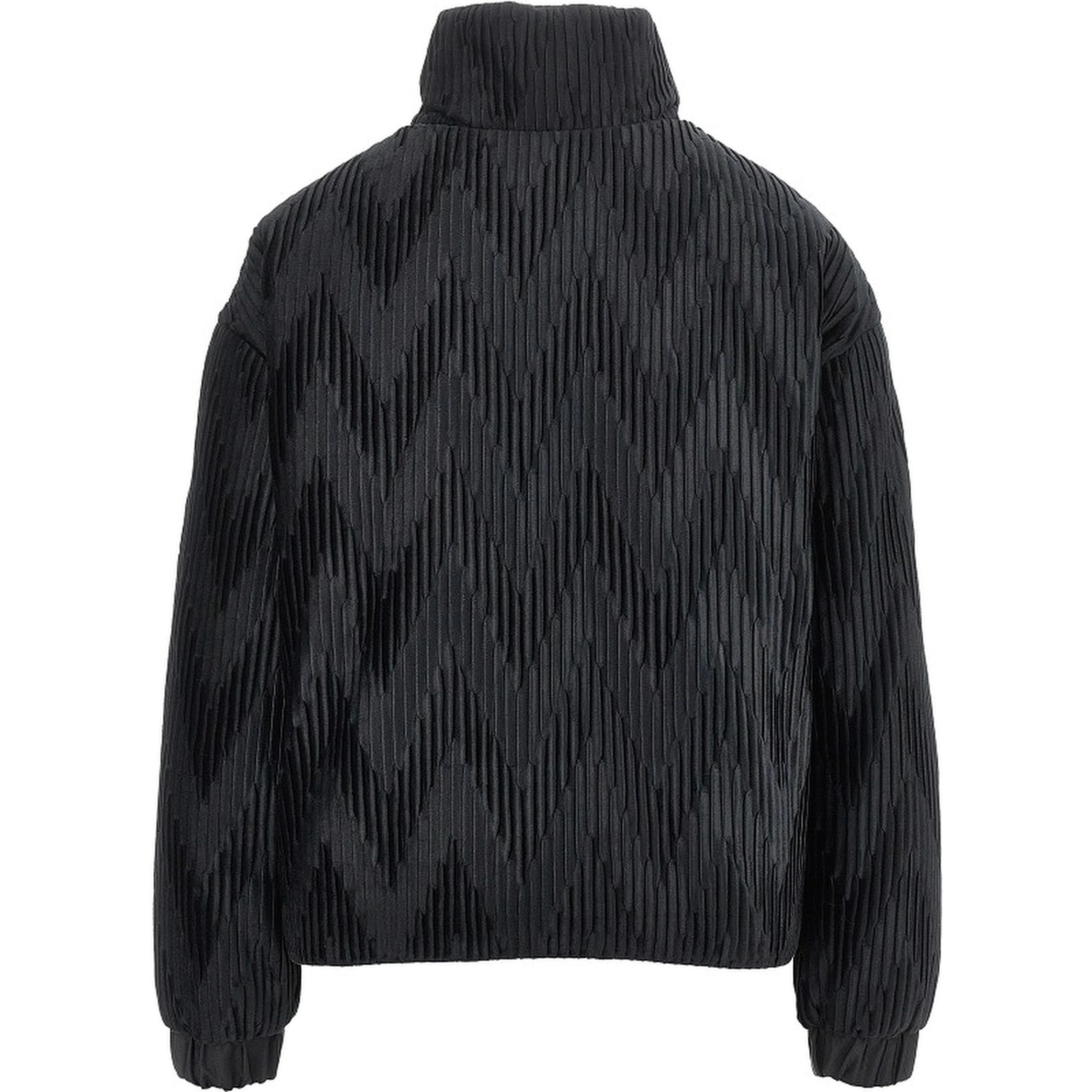Pleated satin down jacket