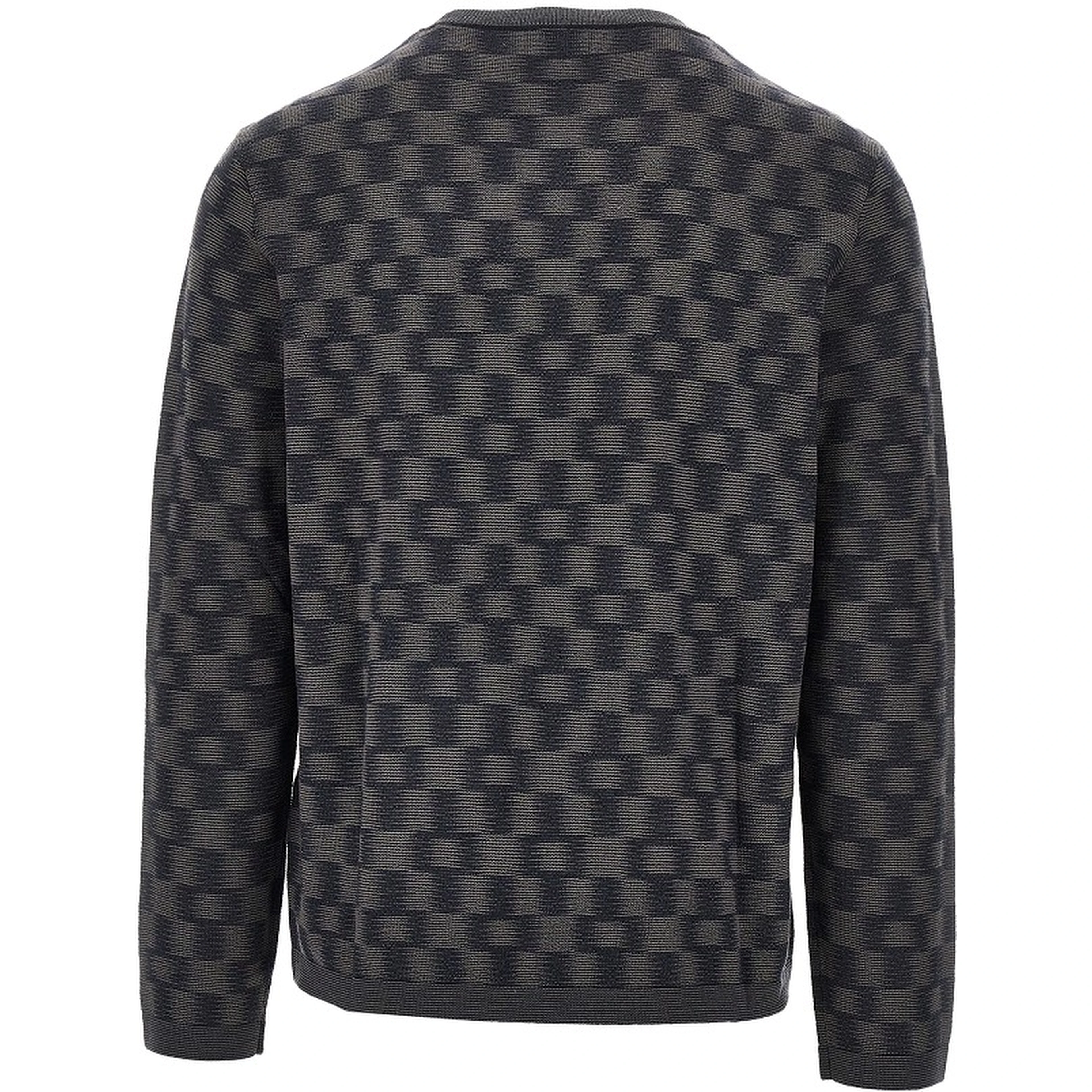 Virgin wool sweater with Check motif