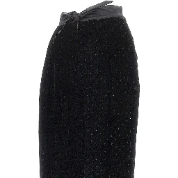 Lurex polka-dot velvet pants