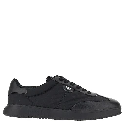 Nylon and leather sneakers with Eagle logo