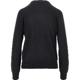 Strass Eagle motif wool sweater