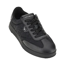 Nylon and leather sneakers with Eagle logo