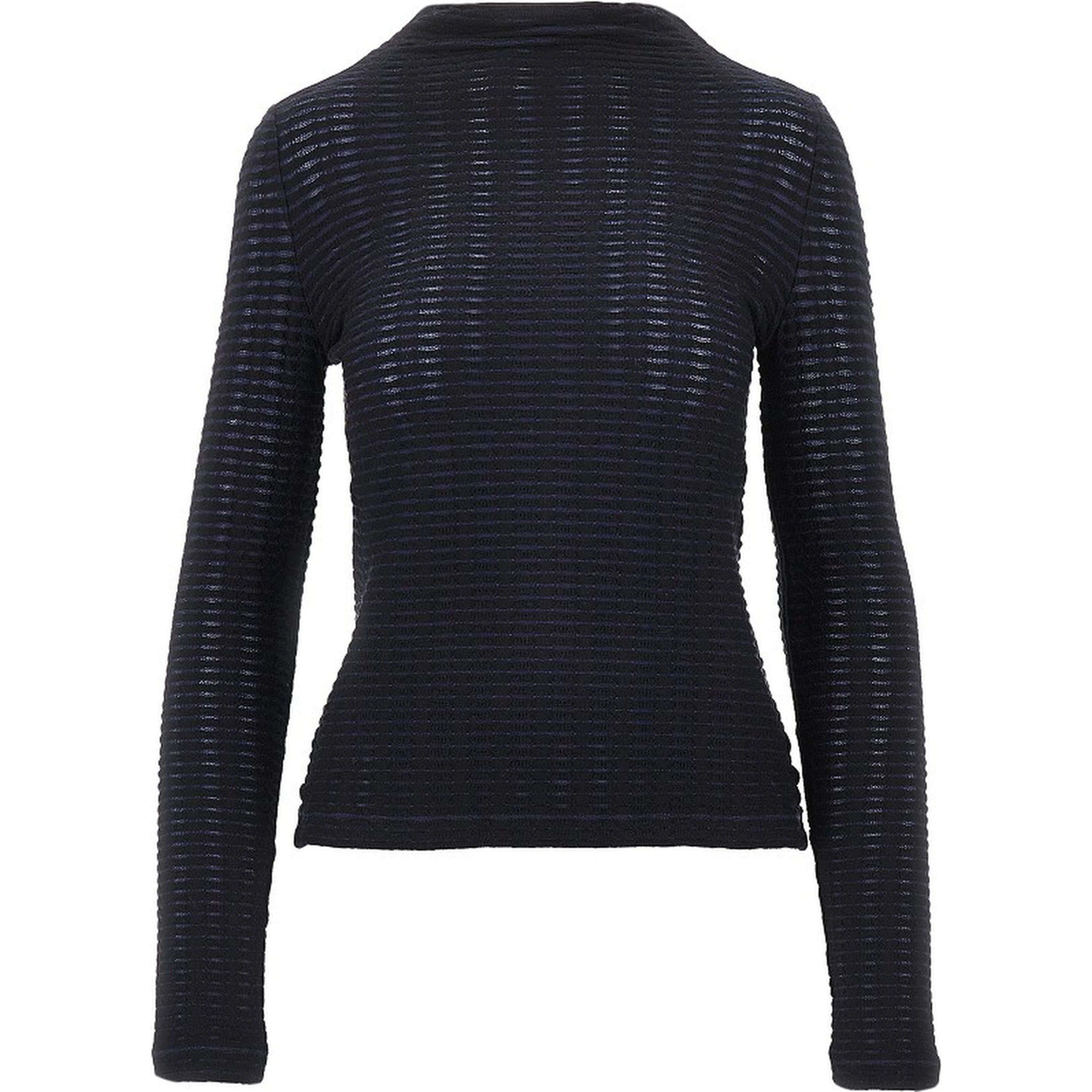Striped jacquard jersey top