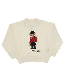Polo Bear print crewneck sweatshirt