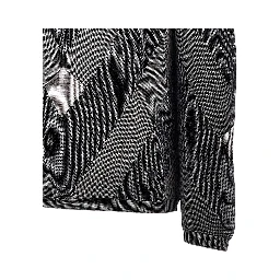 Cotton sweater with jacquard motif