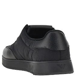 Nylon and leather sneakers with Eagle logo