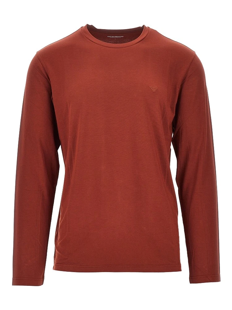 Stretch jersey T-shirt with Eagle embroidery