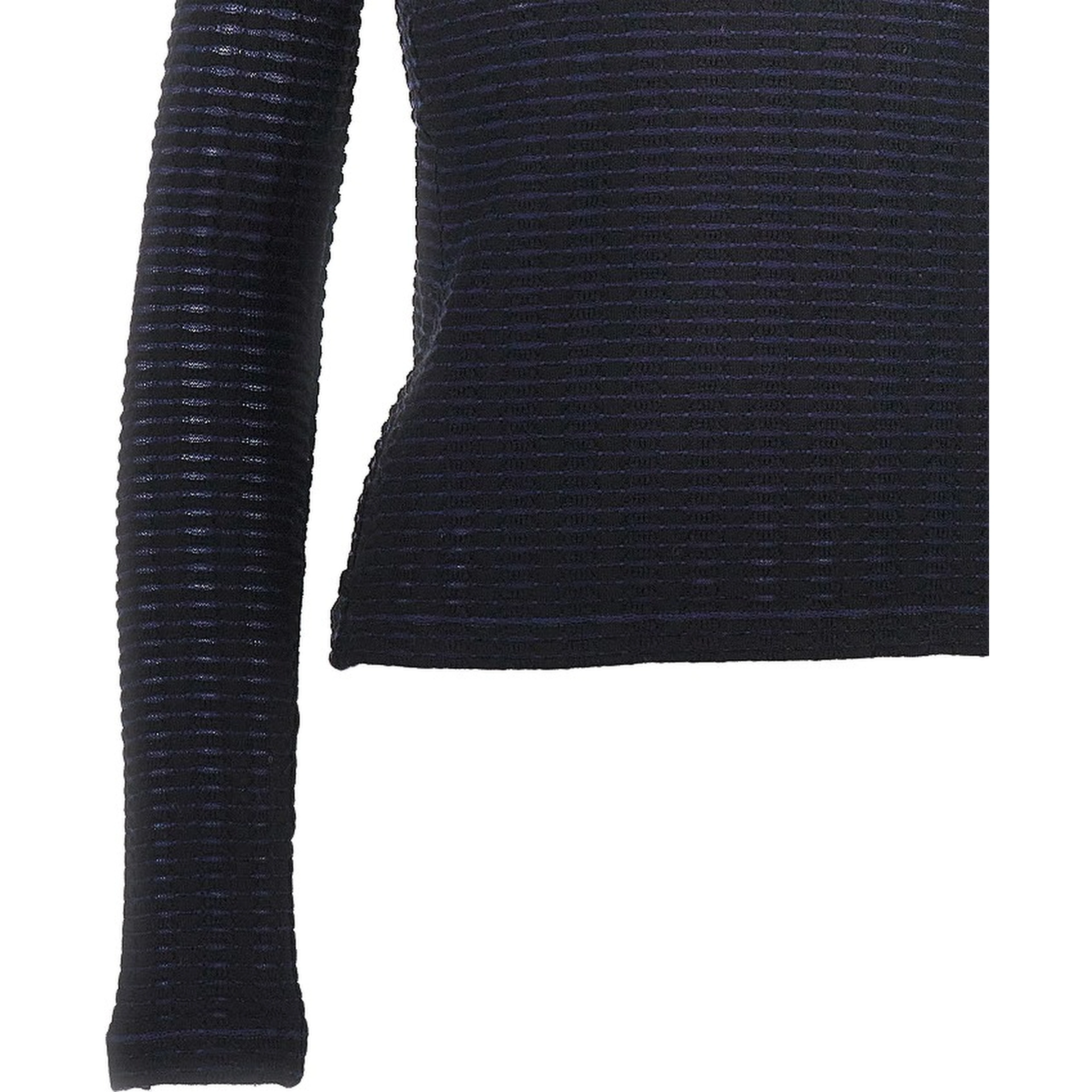 Striped jacquard jersey top
