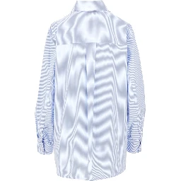 Striped poplin shirt