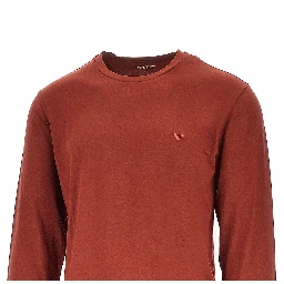 Stretch jersey T-shirt with Eagle embroidery