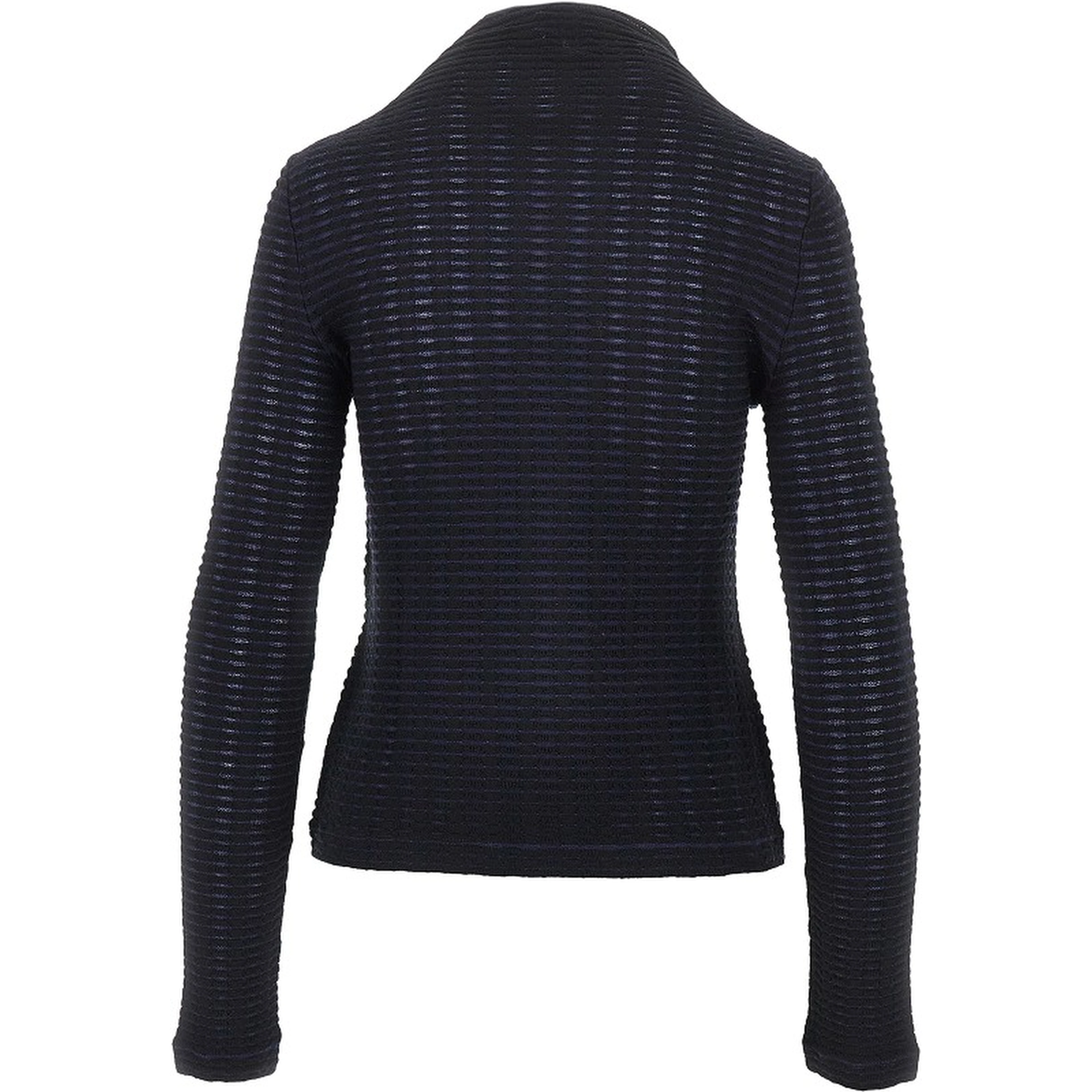 Striped jacquard jersey top