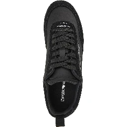 Satin and suede leather sneakers