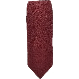 Silk necktie with jacquard motif