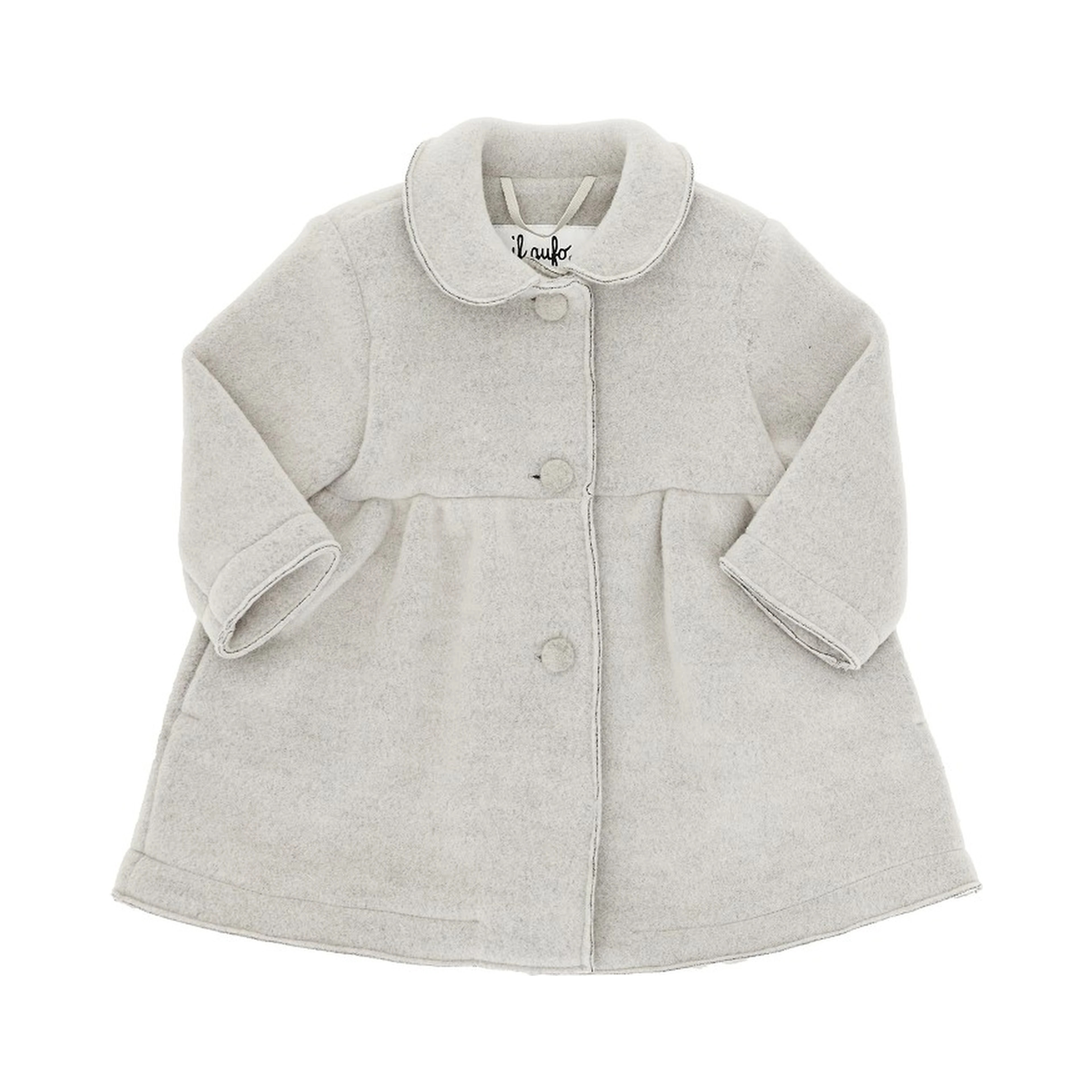 Virgin wool-blend cloth coat