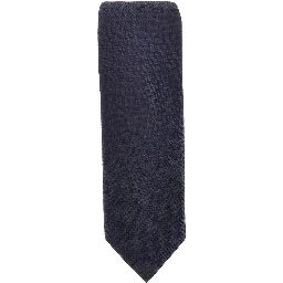 Silk necktie with jacquard motif