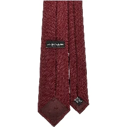 Silk necktie with jacquard motif