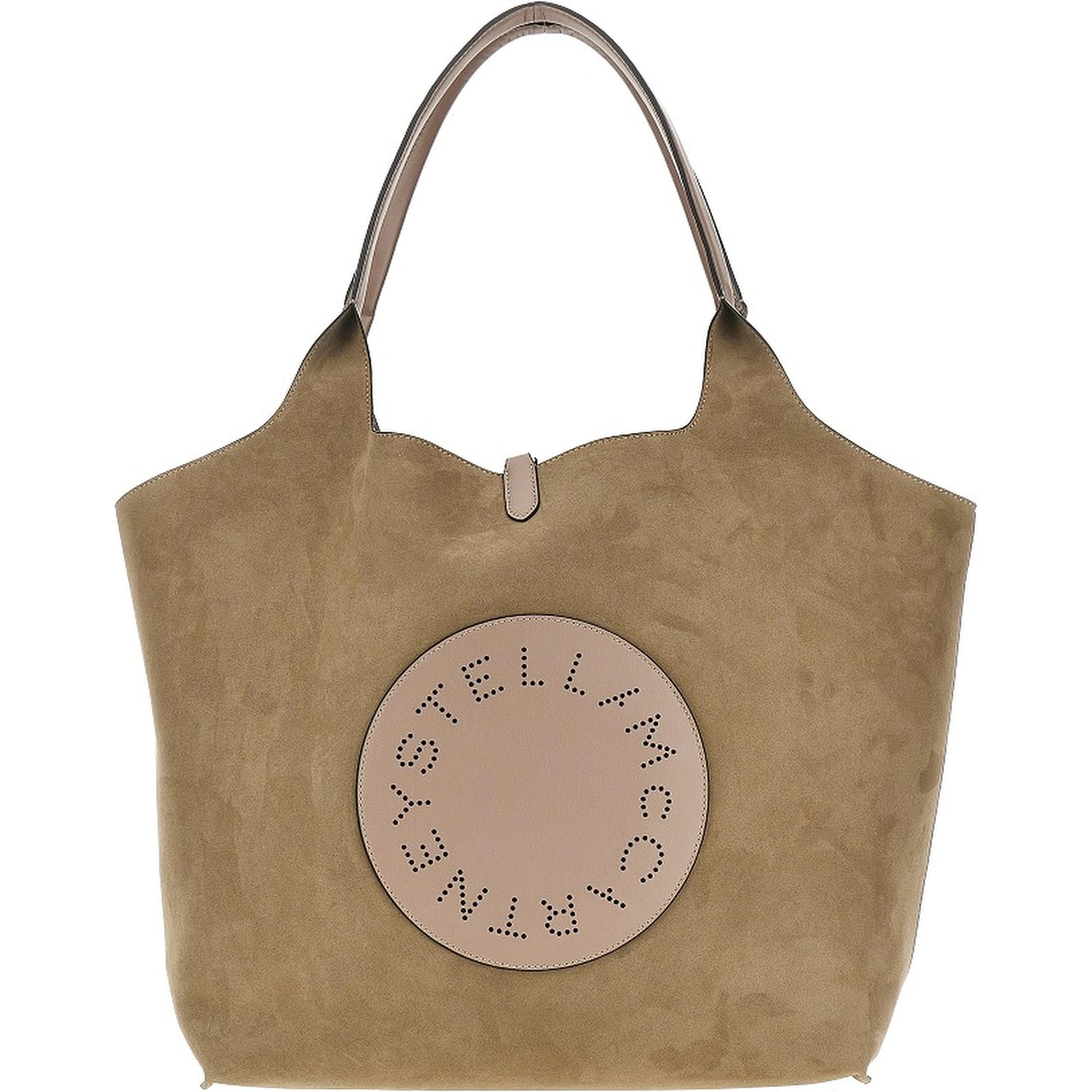 Vegan leather reversible tote bag