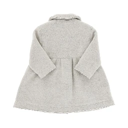 Virgin wool-blend cloth coat