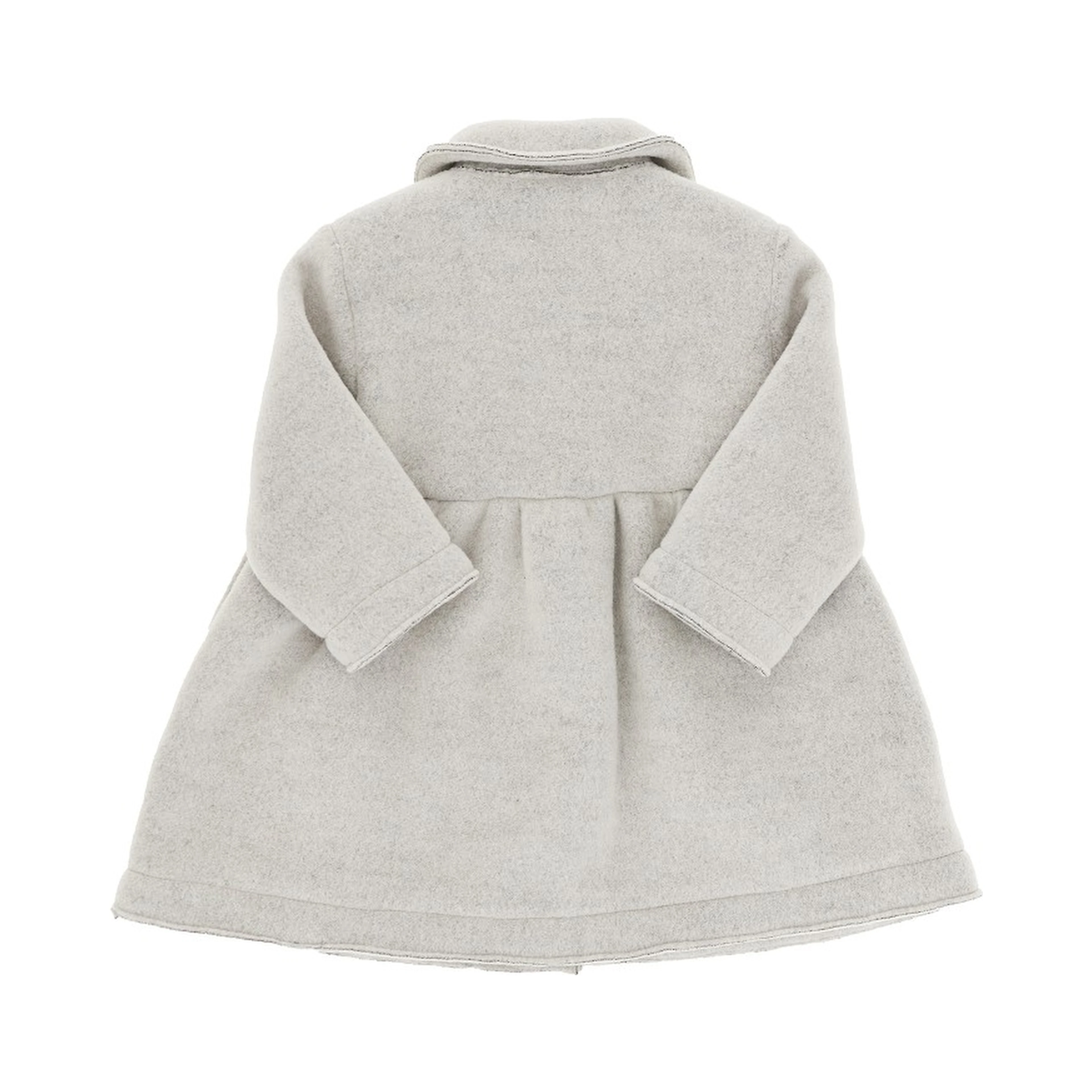 Virgin wool-blend cloth coat