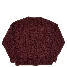 Cable knit cotton sweater
