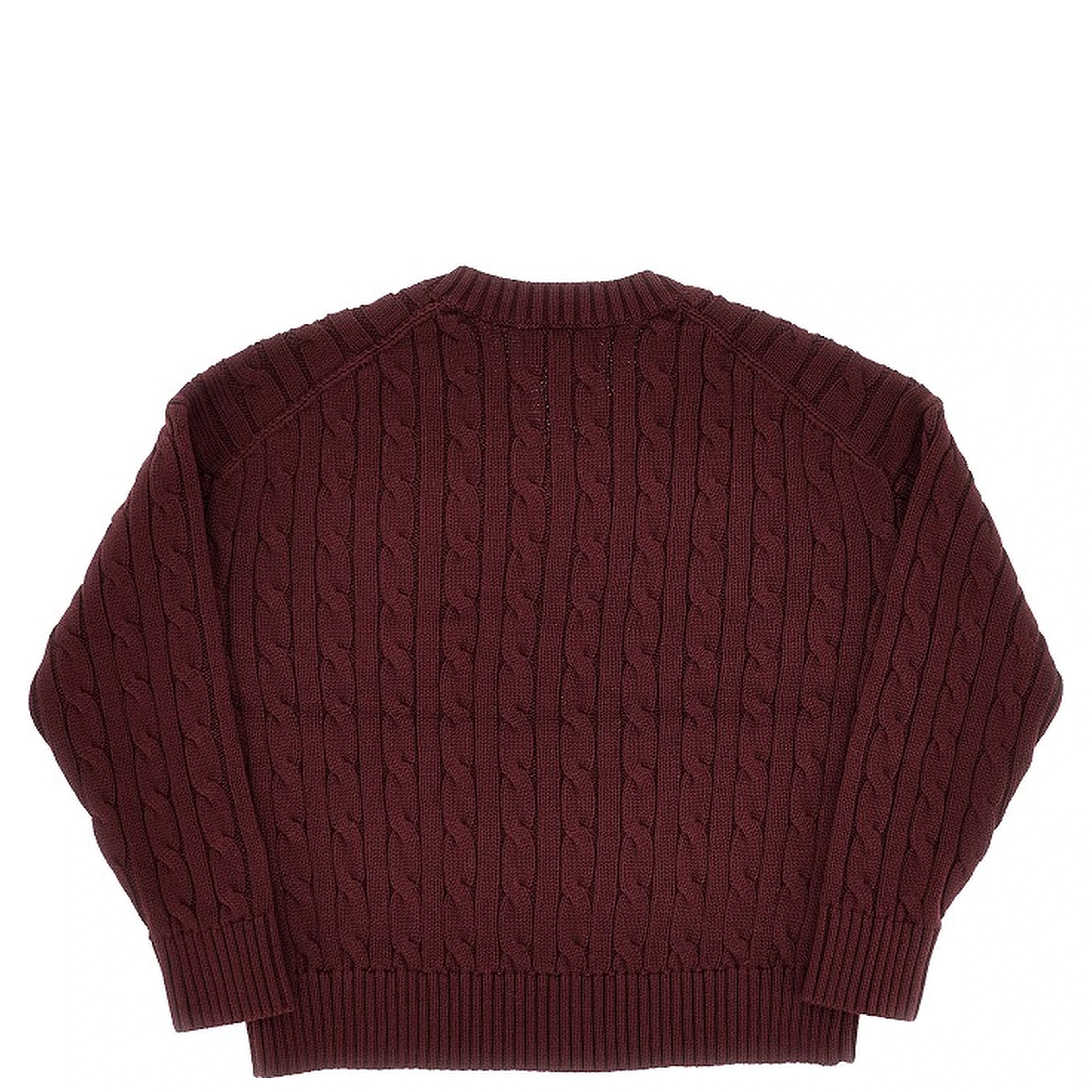 Cable knit cotton sweater
