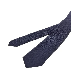 Silk necktie with jacquard motif