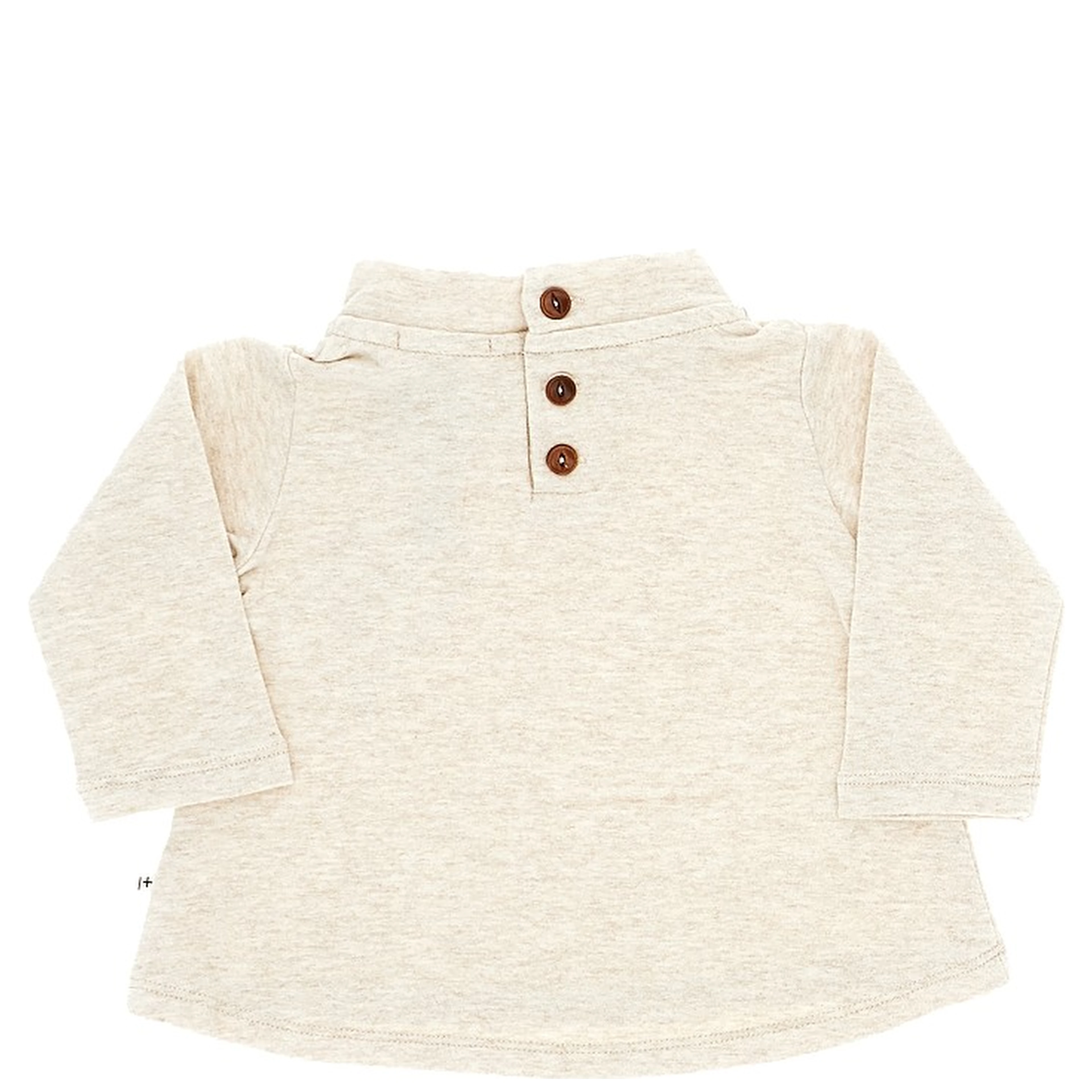 Neck bow cotton-blend top