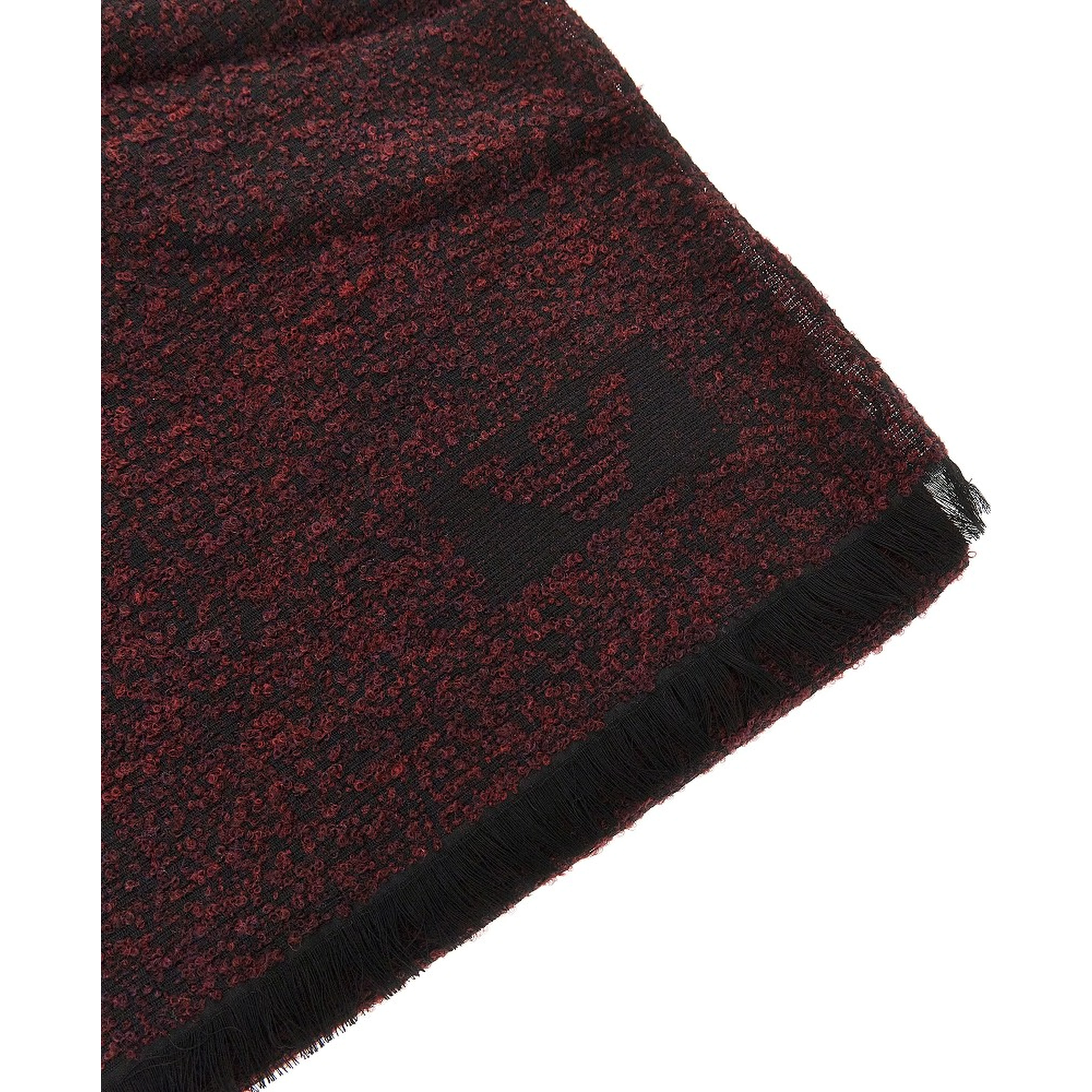 Bouclé wool blend scarf