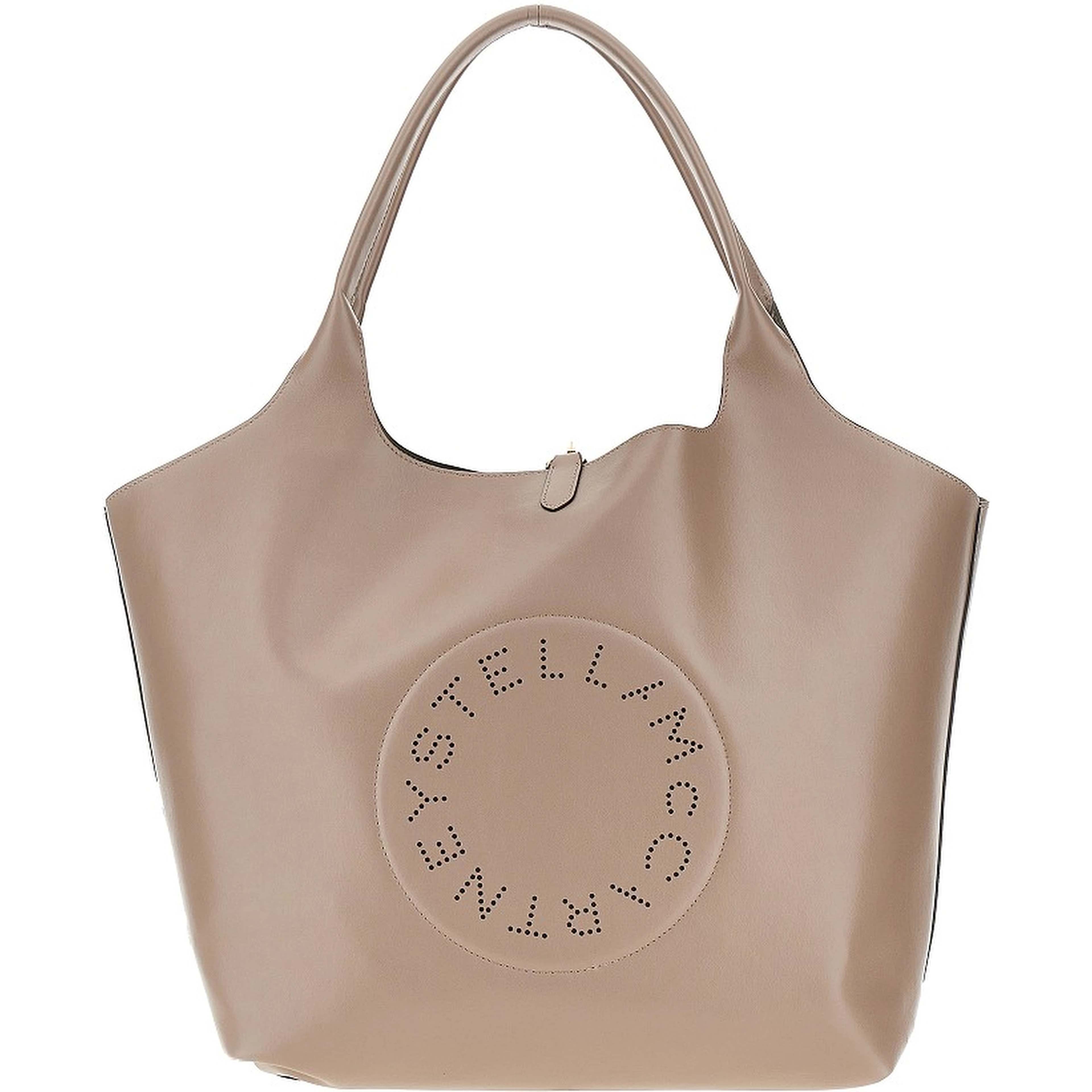 Vegan leather reversible tote bag