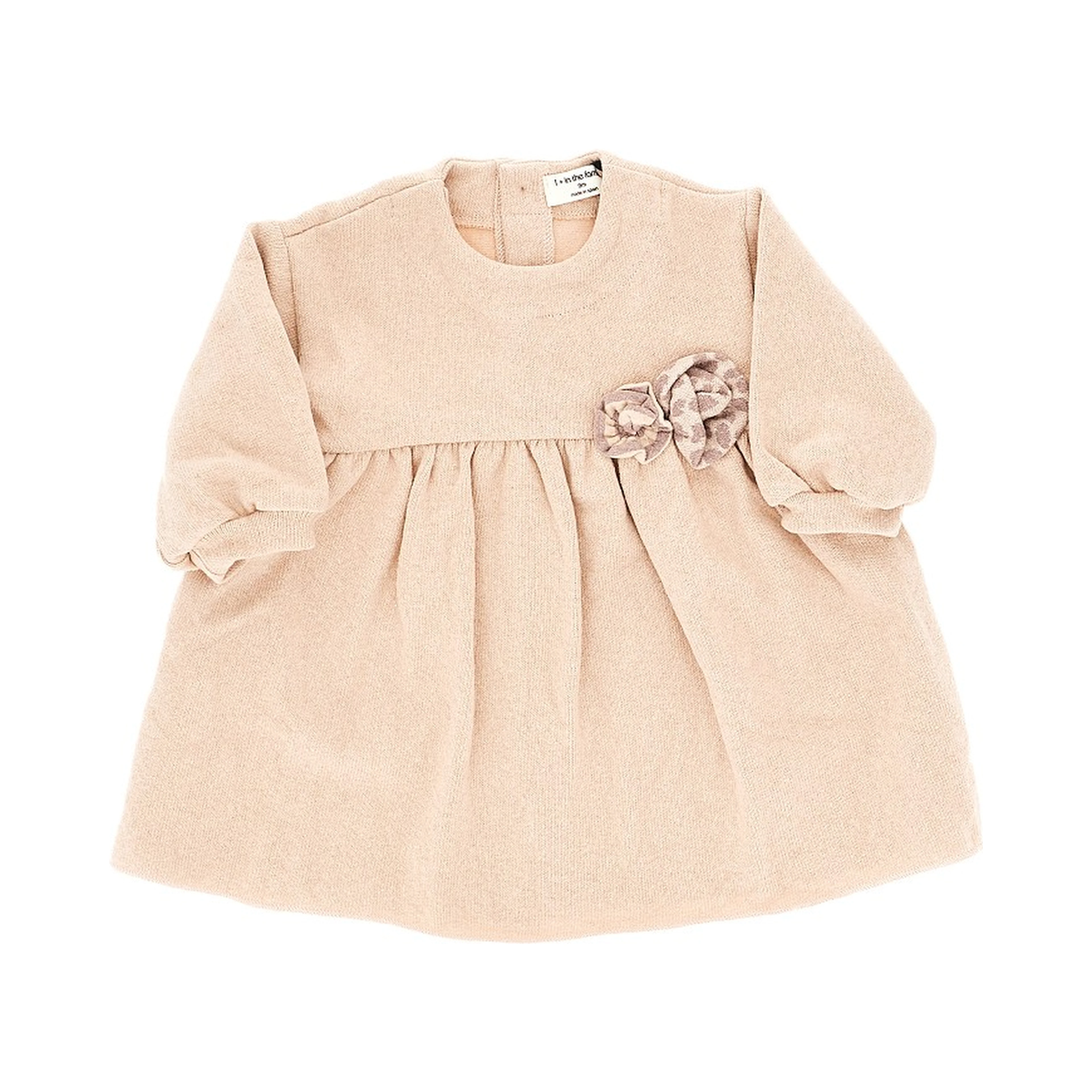 Cotton-blend knitted mini dress