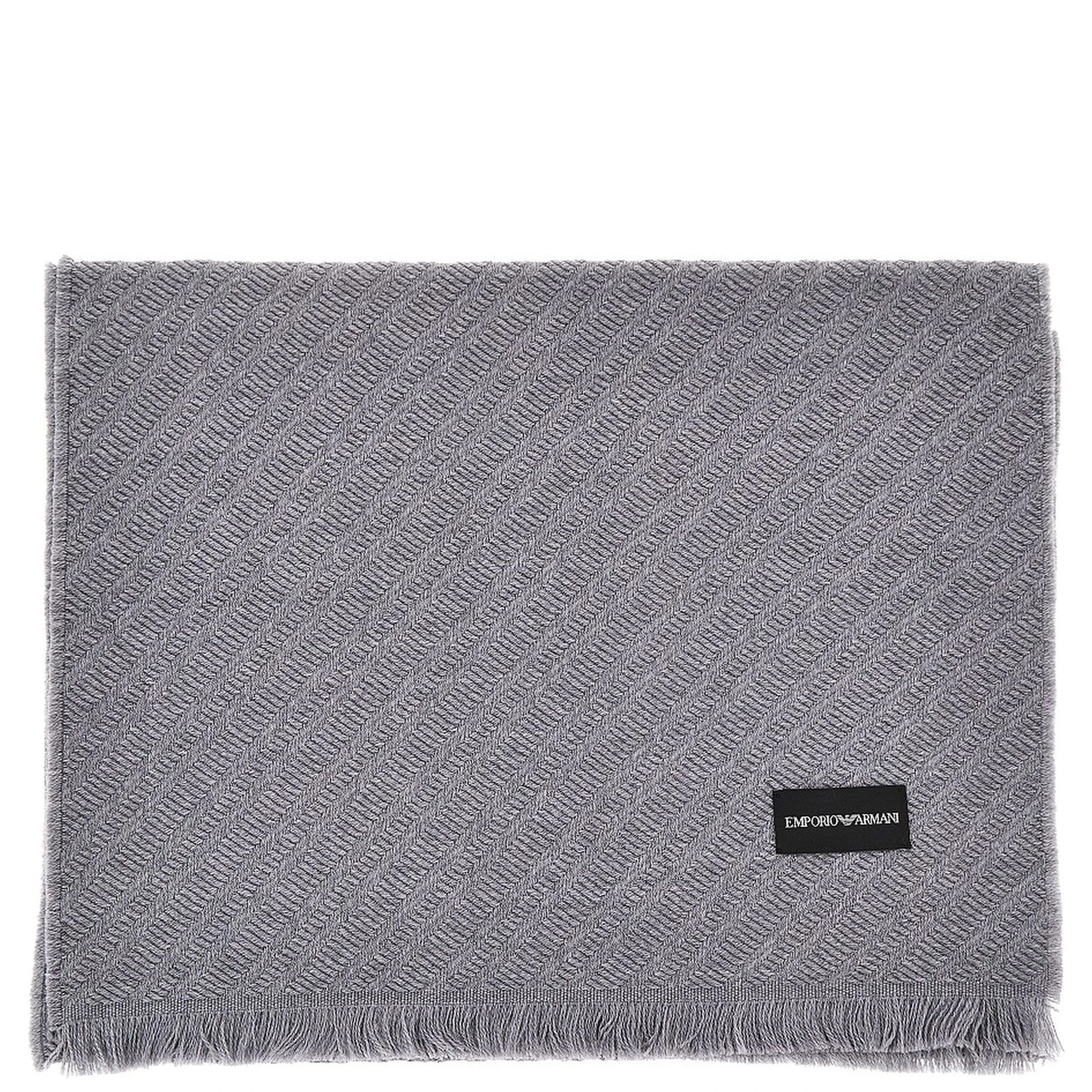 Jacquard wool scarf