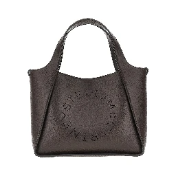 Grained vegan leather 'Stella Logo' bag