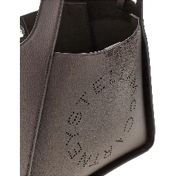 Grained vegan leather 'Stella Logo' bag