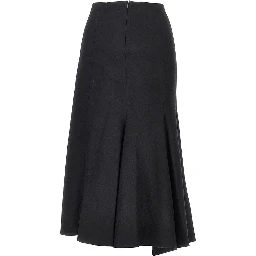 'Erika' flannel midi skirt