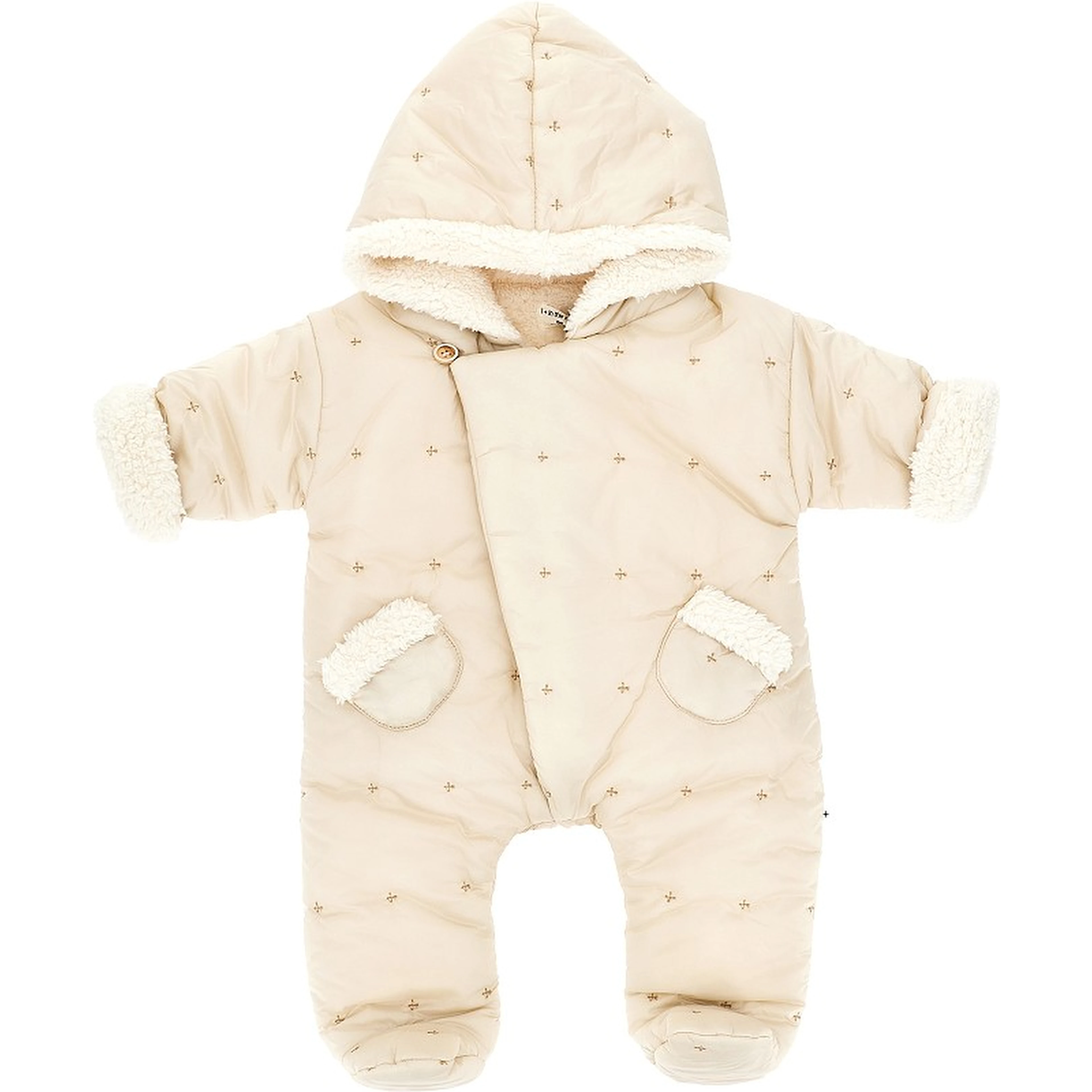 Padded romper suit with Teddy lining