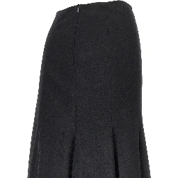 'Erika' flannel midi skirt