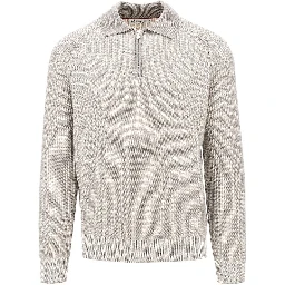 Cashmere knit polo sweater