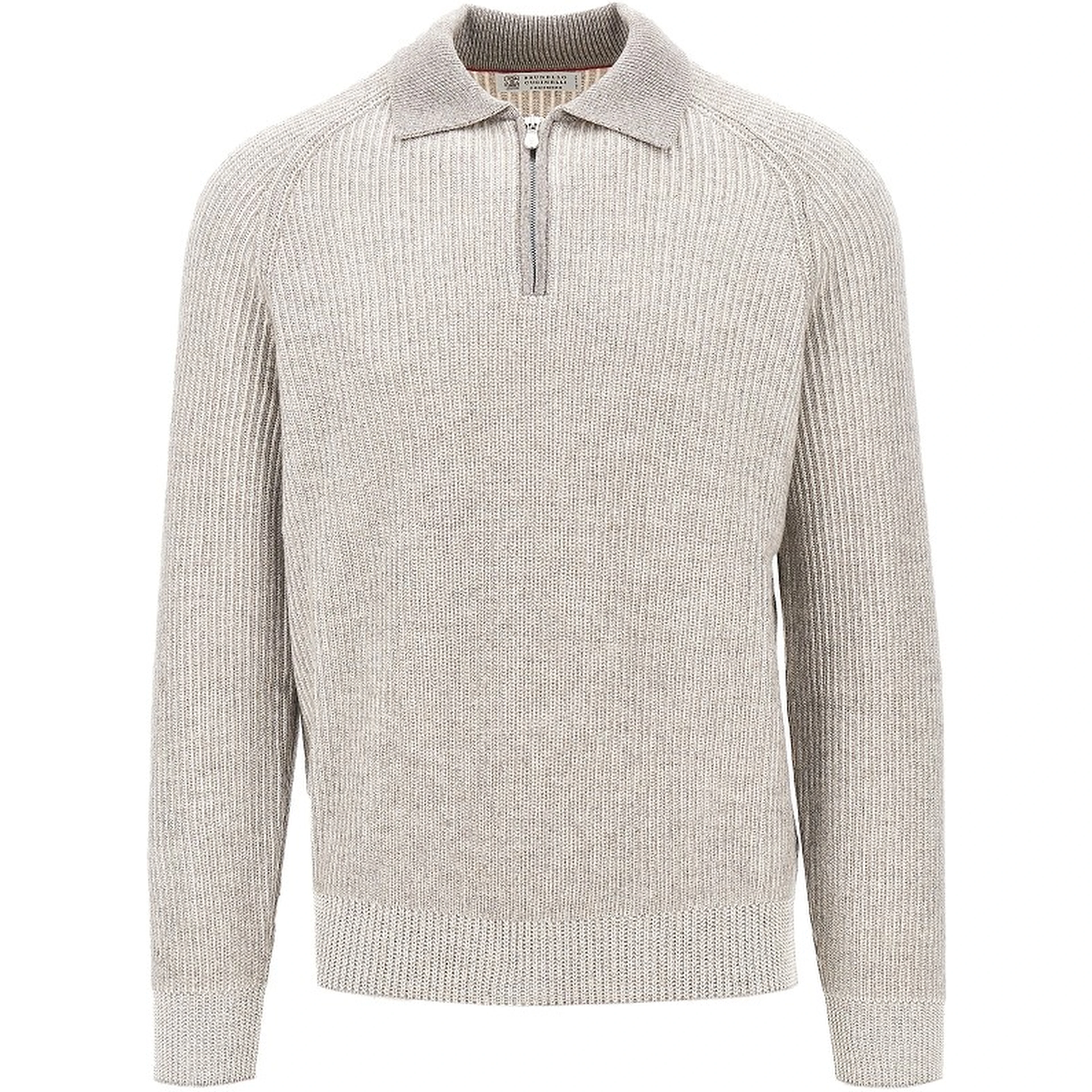 Cashmere knit polo sweater