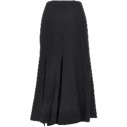 'Erika' flannel midi skirt
