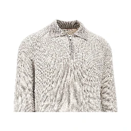 Cashmere knit polo sweater