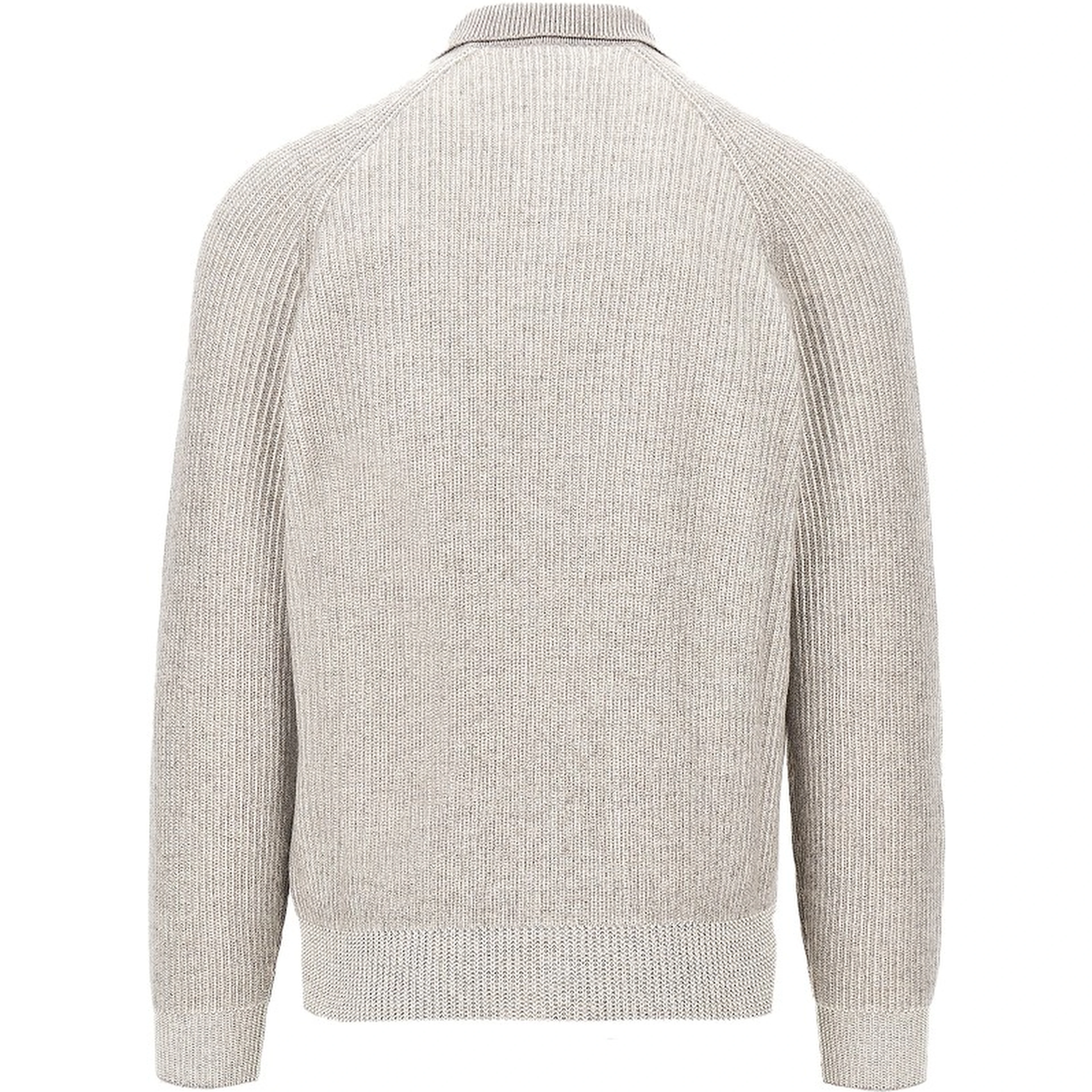 Cashmere knit polo sweater