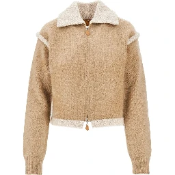 'Grizzly Frankie' brushed knit jacket