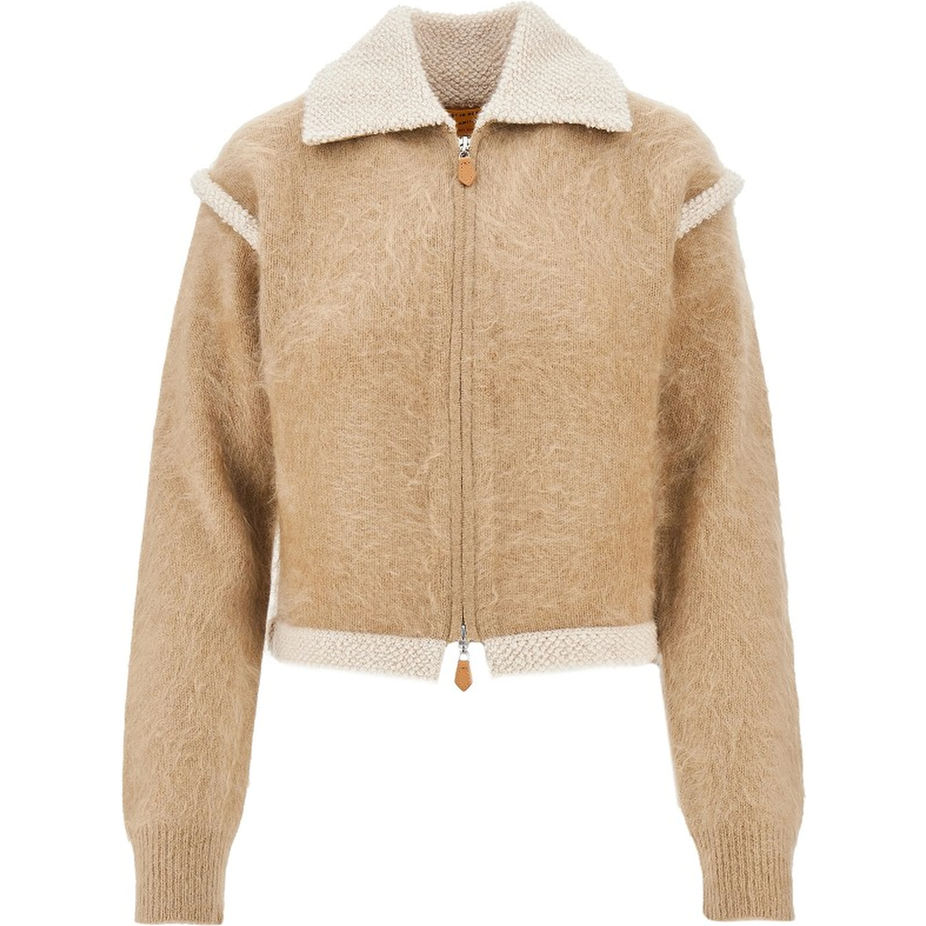 'Grizzly Frankie' brushed knit jacket