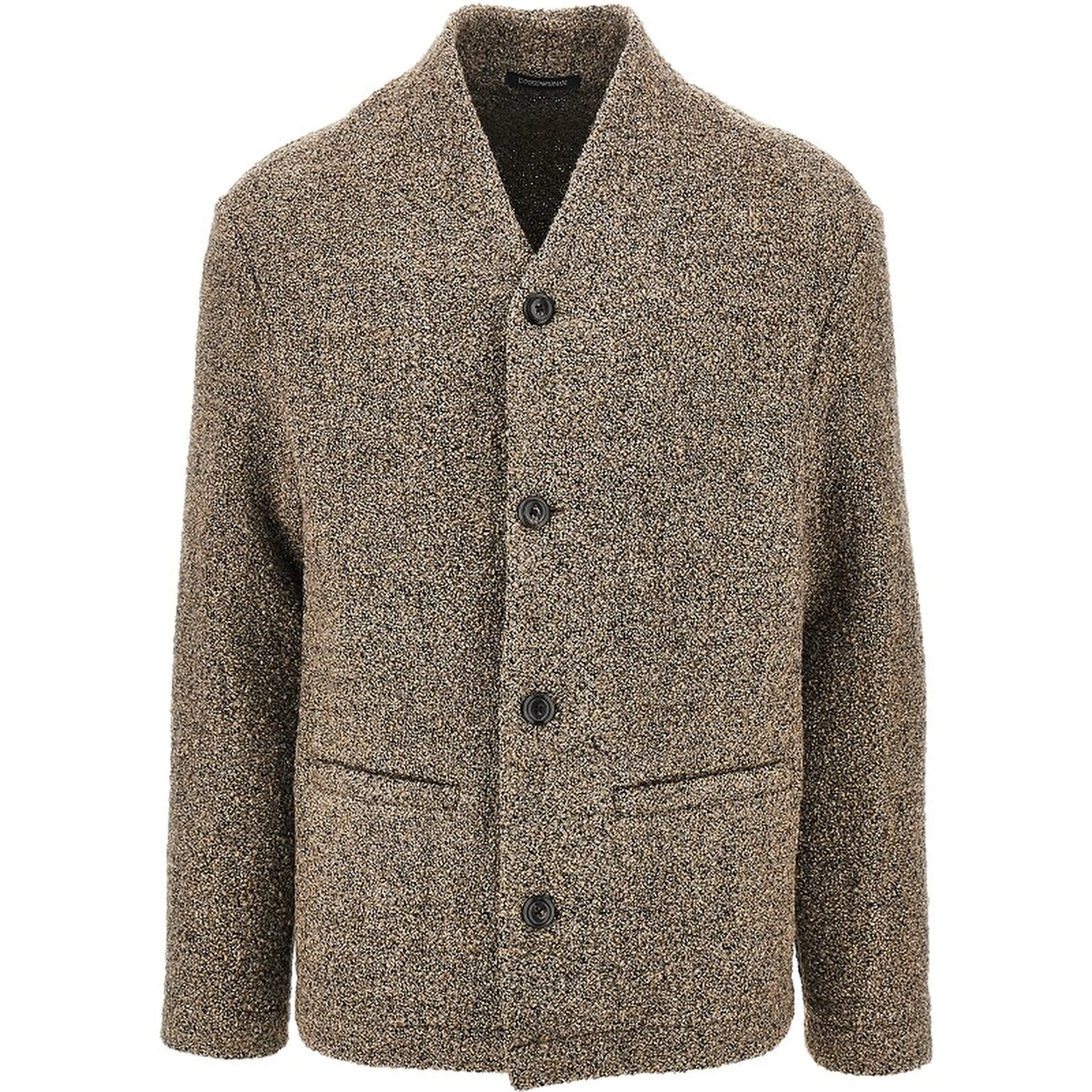 Bouclé wool-blend jacket